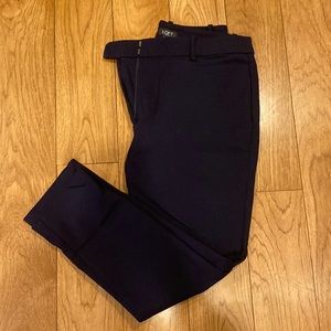 Loft High Waisted skinny navy dress pants size 12P